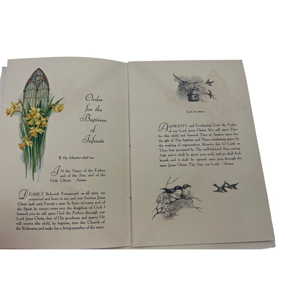 Vintage 1942 Lutheran Baptism Program Booklet St Matthew Jeannette PA Signed - Picture 4 of 9